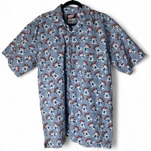 Hawaiian Punch – Men’s‎ Vintage Punchy Promo Button Down Blue Novelty – Sz. L